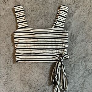Striped crop top